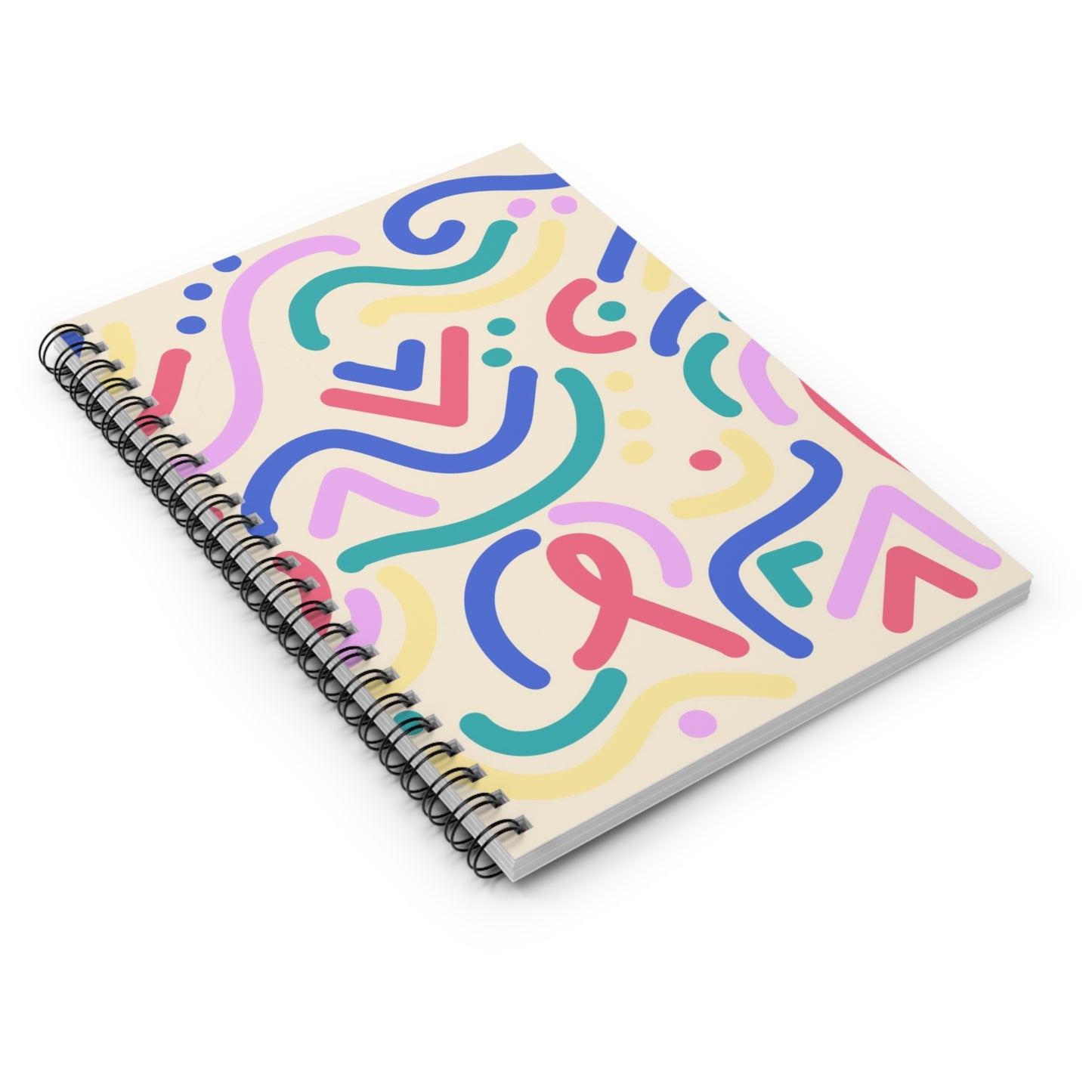 "Doodle" Spiral Notebook - Ruled Line