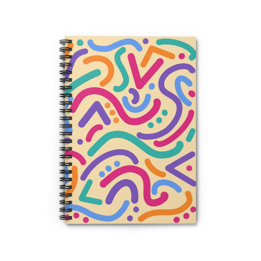 "Doodle 2" Spiral Notebook - Ruled Line